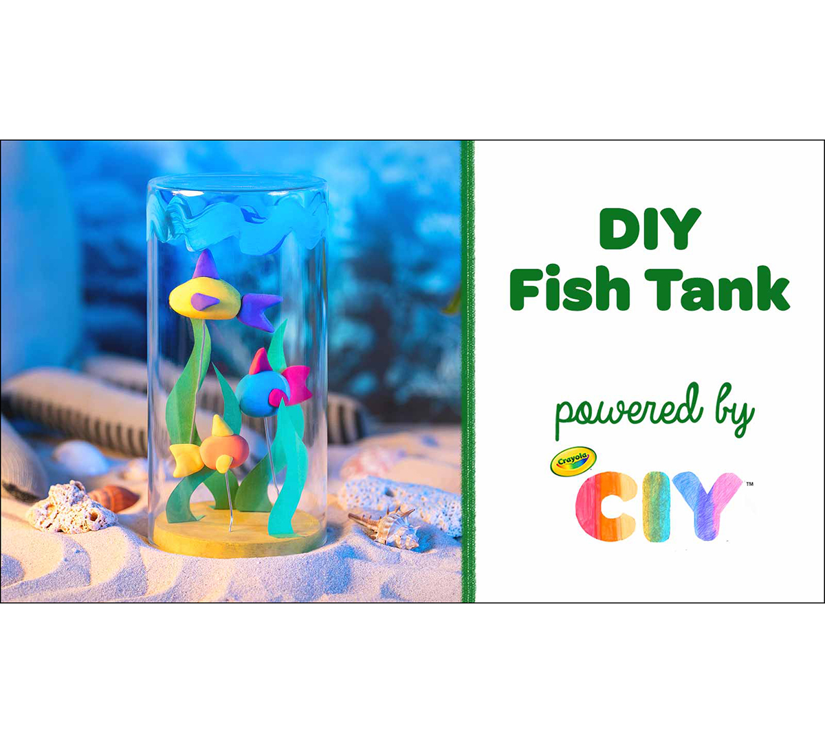 Kids Fish Craft Kit for DIY Fish Tank Crayola